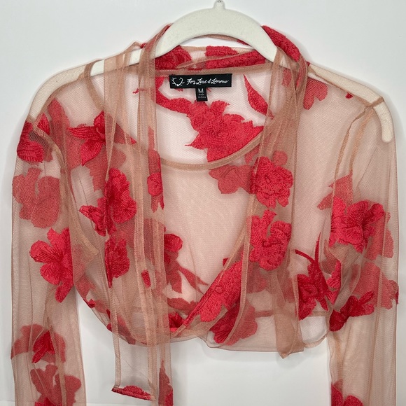For Love And Lemons Tops - For love and lemons pink orchid wrap top